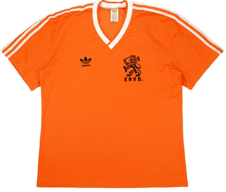 Camisa I Seleção da Holanda 1986 retro Adidas